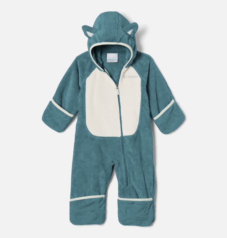 Infant Foxy Baby Sherpa Bunting, Color: Metal, Chalk, image 3
