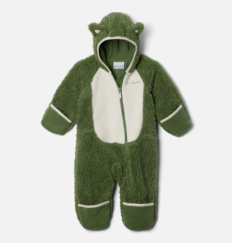 Infant Foxy Baby Sherpa Bunting, Color: Canteen, Chalk, image 3