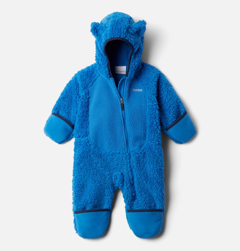Infant Foxy Baby Sherpa Bunting, Color: Bright Indigo, image 3