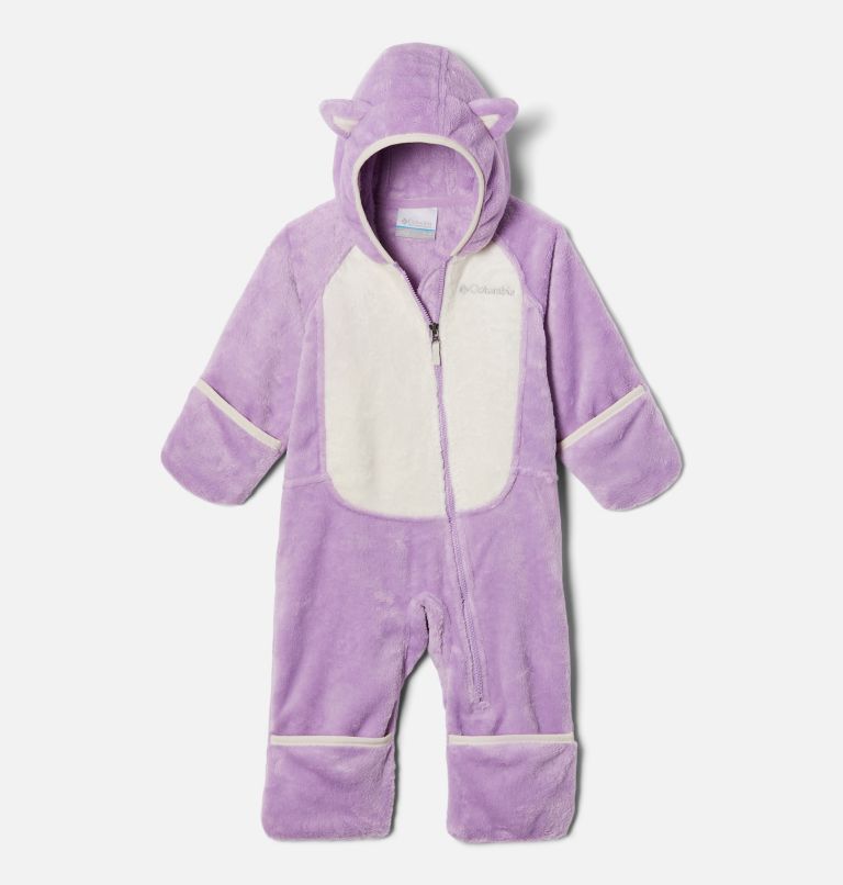 Infant Foxy Baby Sherpa Bunting, Color: Gumdrop, Chalk, image 3