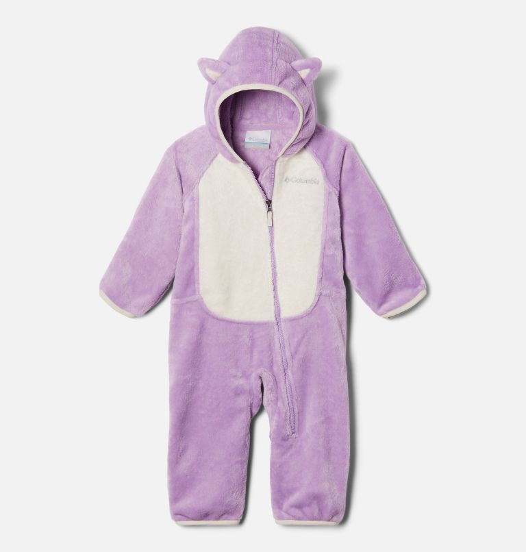 Infant Foxy Baby Sherpa Bunting, Color: Gumdrop, Chalk, image 1
