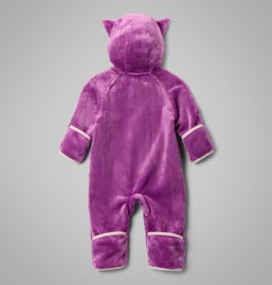 Infant Foxy Baby Sherpa Bunting, Color: Razzle, Chalk, image 8