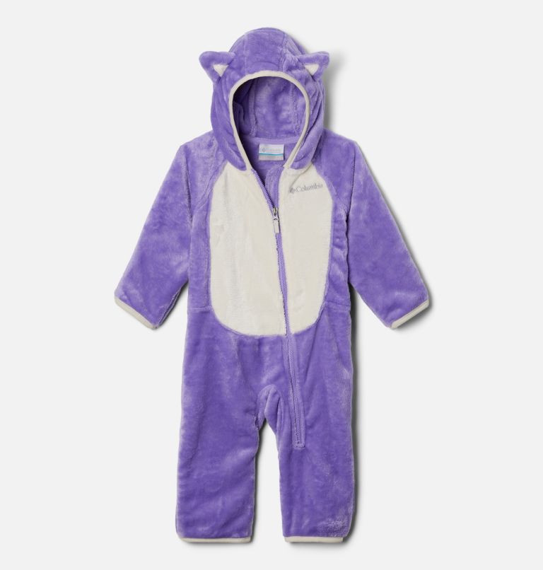 Infant Foxy Baby Sherpa Bunting, Color: Paisley Purple, Chalk, image 1