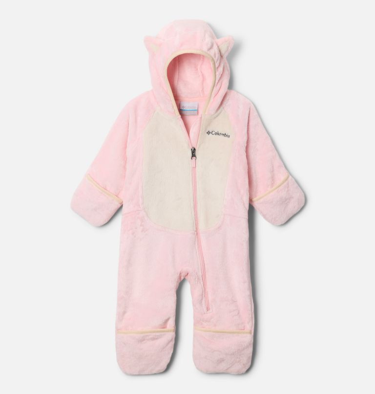 Infant Foxy Baby Sherpa Bunting, Color: Satin Pink, Chalk, image 3