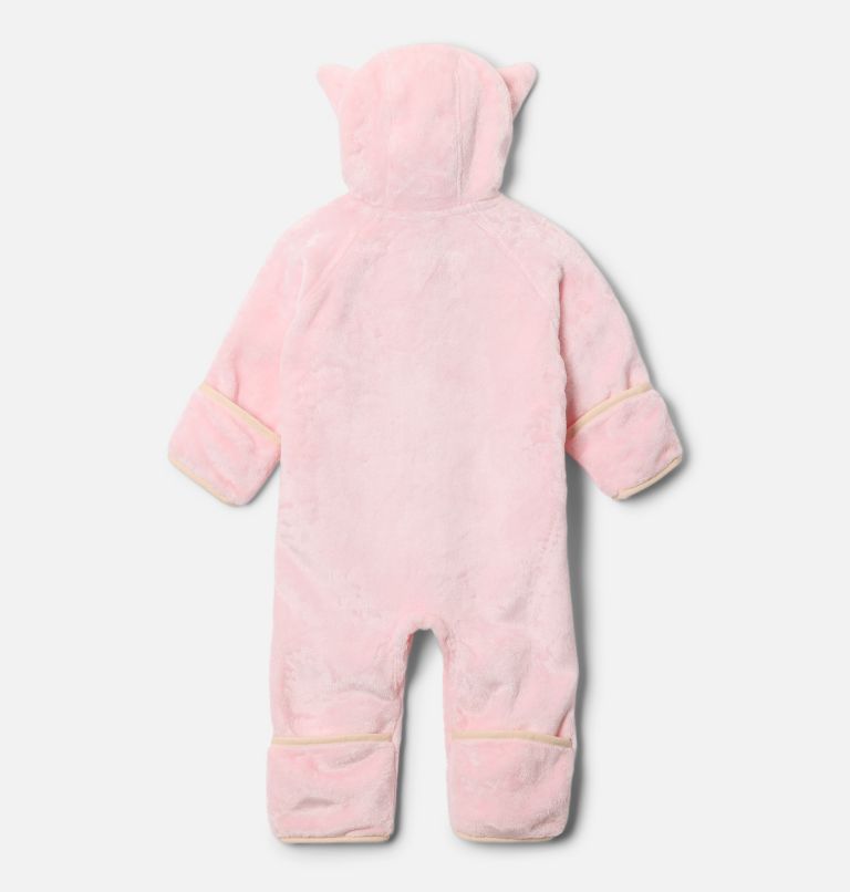 Infant Foxy Baby Sherpa Bunting, Color: Satin Pink, Chalk, image 2