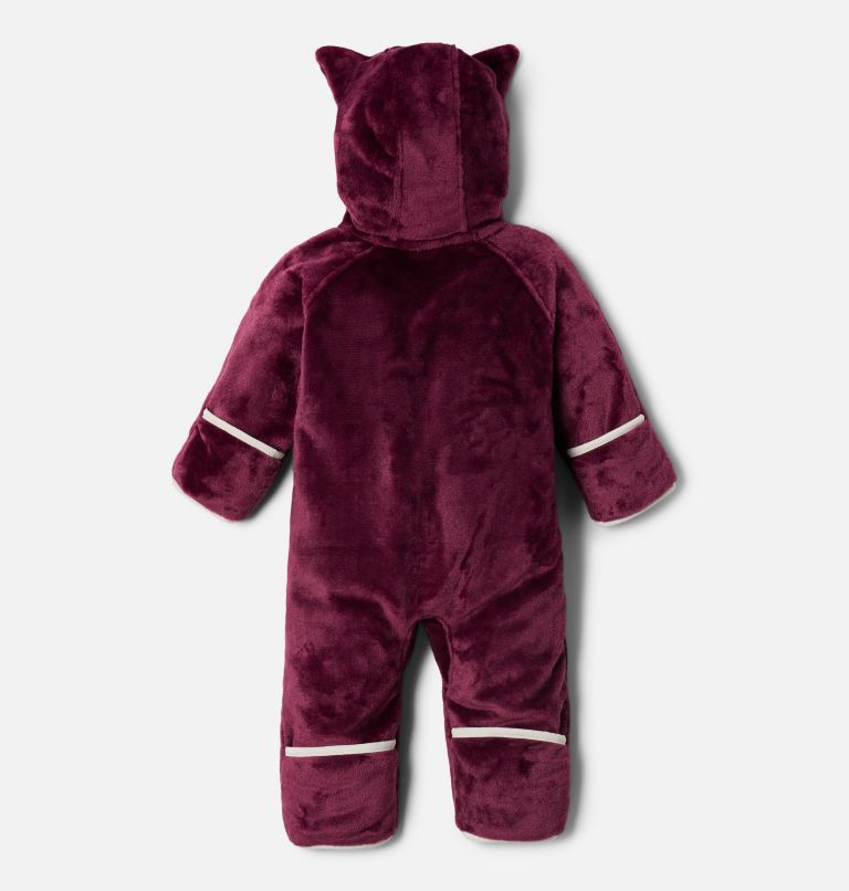 Infant Foxy Baby Sherpa Bunting, Color: Marionberry, Chalk, image 2