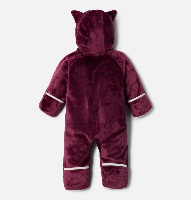 Thumbnail: Infant Foxy Baby Sherpa Bunting, Color: Marionberry, Chalk, image 2