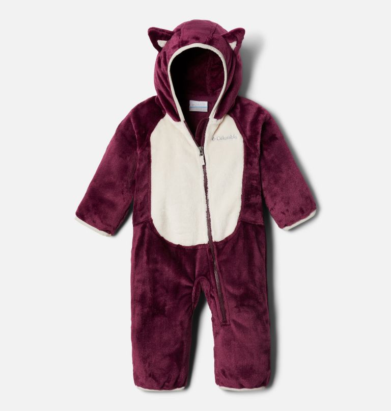 Infant Foxy Baby Sherpa Bunting, Color: Marionberry, Chalk, image 1