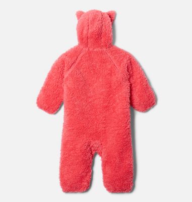 Infant Foxy Baby Sherpa Bunting Foxy Baby&trade;Sherpa Bunting | 012 | 3/6, Bright Geranium, Pink Orchid, back