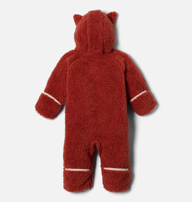 Infant Foxy Baby Sherpa Bunting, Color: Warp Red, Chalk, image 2