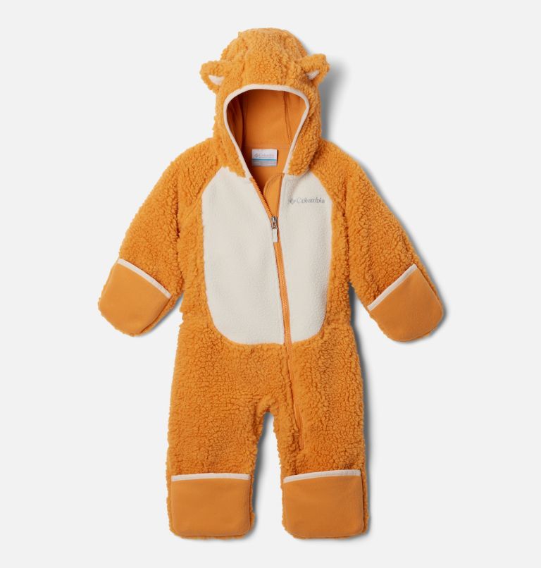 Infant Foxy Baby Sherpa Bunting, Color: Sunstone, Chalk, image 3
