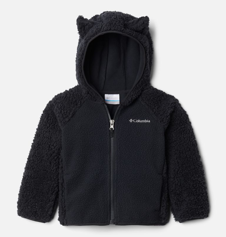 Chandail en laine polaire à fermeture éclair en Sherpa Foxy Baby pour tout-petit, Color: Black, image 1