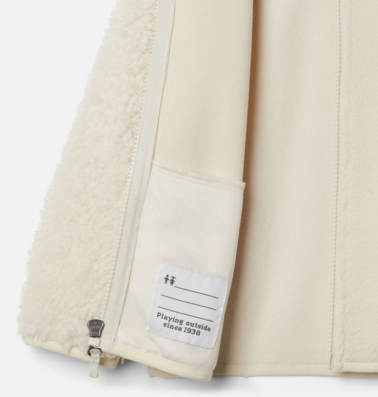 Toddler Foxy Baby Sherpa Jacket, Color: Chalk, image 3