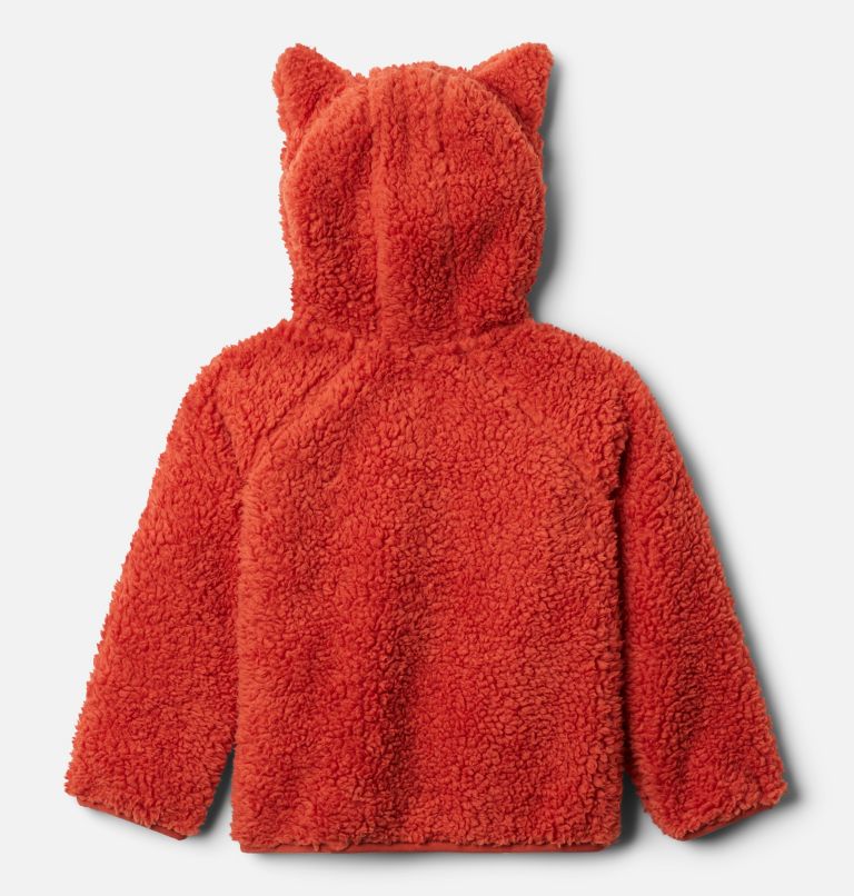 Toddler Foxy Baby Sherpa Jacket, Color: Dark Sienna, Chalk, image 2