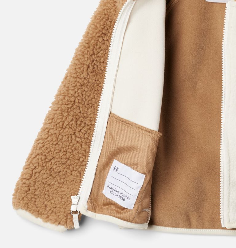 Toddler Foxy Baby Sherpa Jacket, Color: Delta, Chalk, image 3