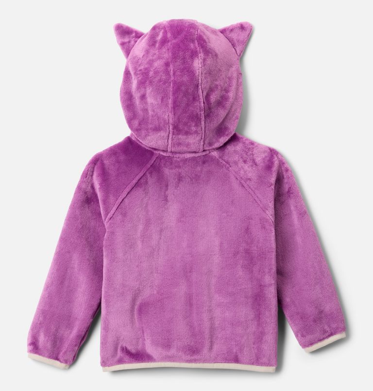 Toddler Foxy Baby Sherpa Jacket, Color: Razzle, Chalk, image 2