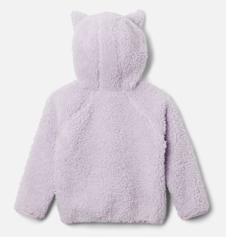 Chandail en laine polaire à fermeture éclair en Sherpa Foxy Baby pour tout-petit, Color: Pale Lilac, Empress, image 2