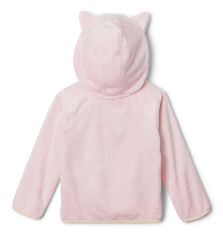 Toddler Foxy Baby Sherpa Jacket, Color: Satin Pink, Chalk, image 2