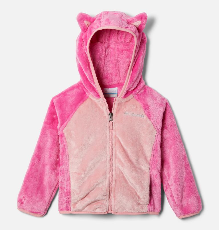 Thumbnail: Toddler Foxy Baby Sherpa Jacket, Color: Pink Ice, Pink Orchid, image 1