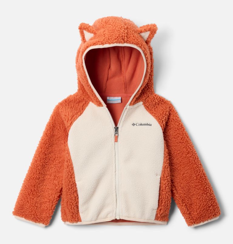 Toddler Foxy Baby Sherpa Jacket, Color: Tuscan, Chalk, image 1