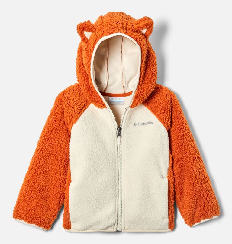 Chandail en laine polaire à fermeture éclair en Sherpa Foxy Baby pour tout-petit, Color: Warm Copper, image 1