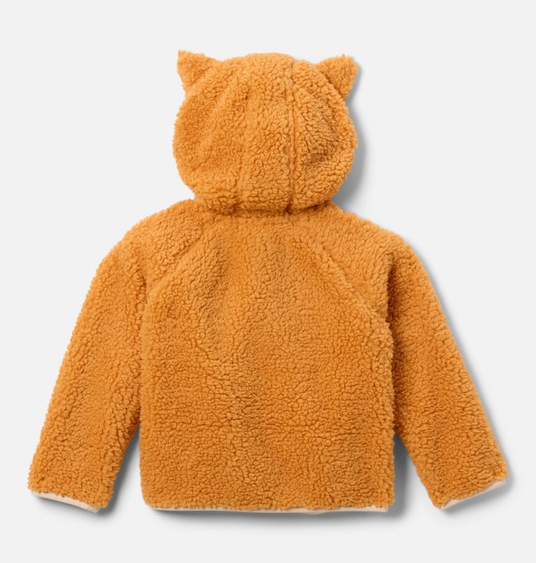 Toddler Foxy Baby Sherpa Jacket, Color: Sunstone, Chalk, image 2