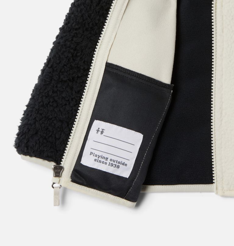 Foxy Baby Sherpa Full Zip | 011 | 0/3, Color: Black, Chalk, image 3