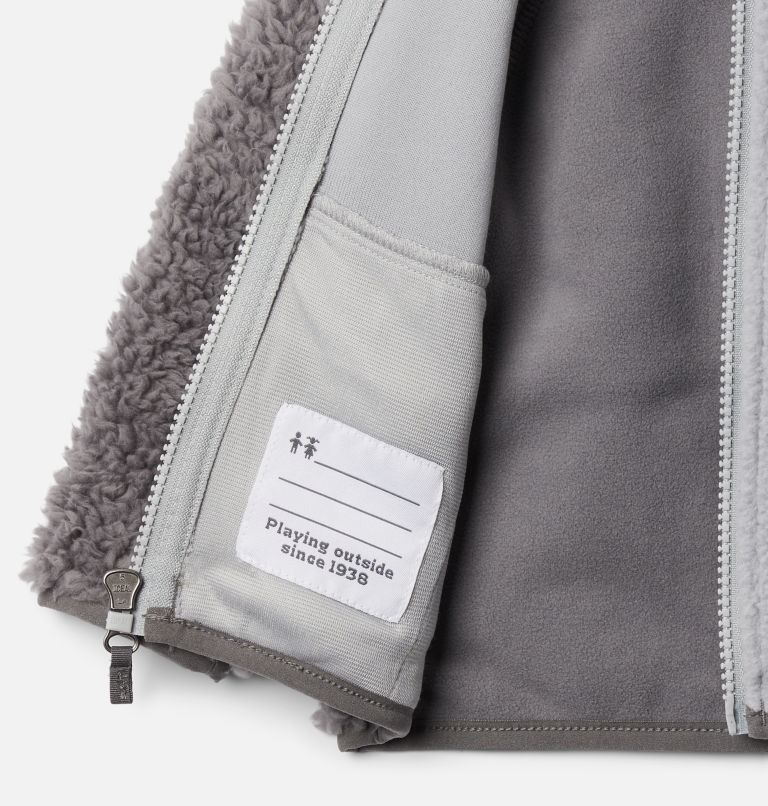 Chandail en laine polaire à fermeture éclair en Sherpa Foxy Baby pour tout-petit, Color: City Grey, Columbia Grey, image 3