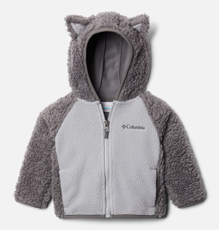 Thumbnail: Infant Foxy Baby Sherpa Jacket, Color: City Grey, Columbia Grey, image 1