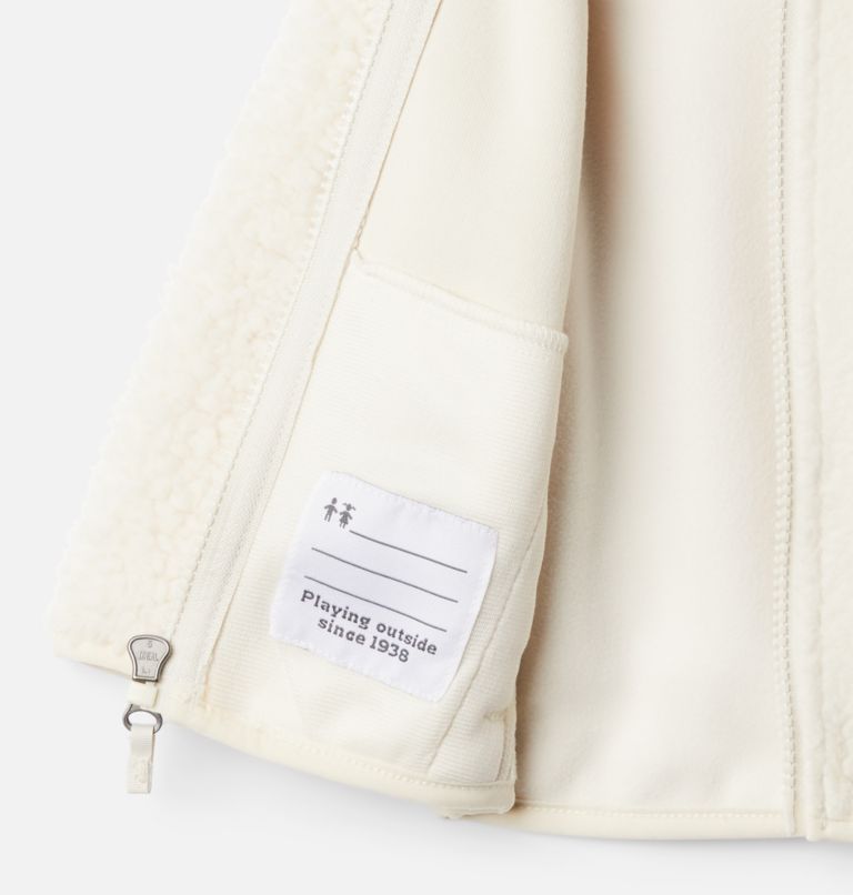 Infant Foxy Baby Sherpa Jacket, Color: Chalk, image 3