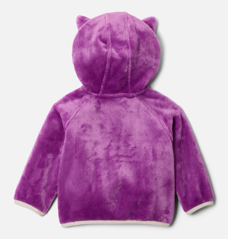 Infant Foxy Baby Sherpa Jacket, Color: Razzle, Chalk, image 2