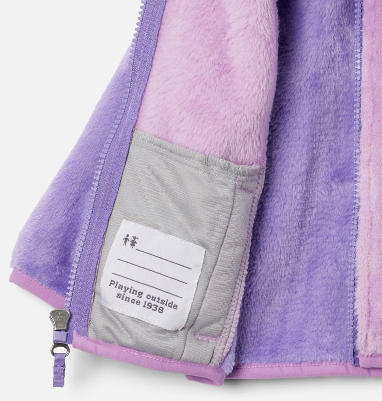 Thumbnail: Infant Foxy Baby Sherpa Jacket, Color: Paisley Purple, Gumdrop, image 3