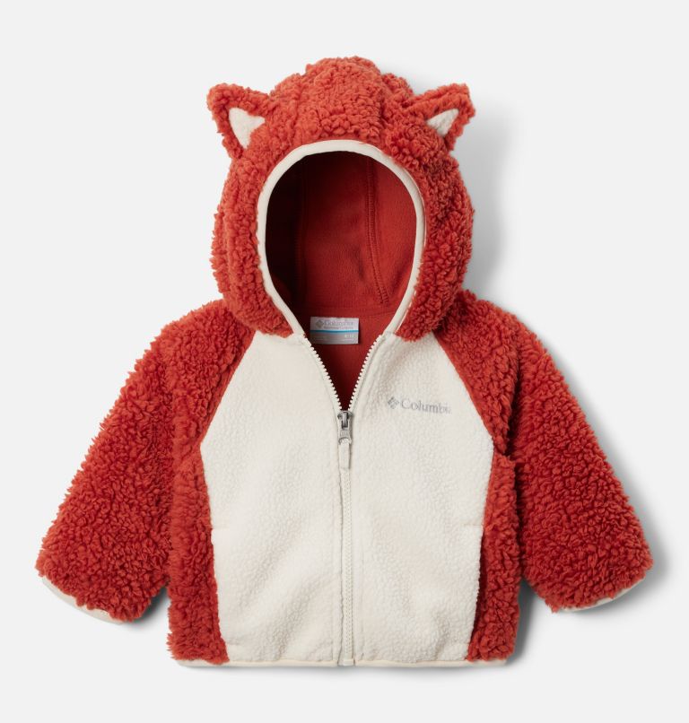 Foxy Baby Sherpa Full Zip | 849 | 0/3, Color: Warp Red, Chalk, image 1