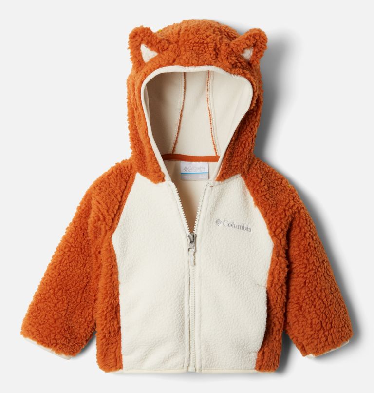 Thumbnail: Chandail en laine polaire à fermeture éclair en Sherpa Foxy Baby pour tout-petit, Color: Warm Copper, image 1