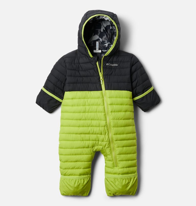 Combinaison réversible Powder Lite pour bébé, Color: Bright Chartreuse, Black, image 3