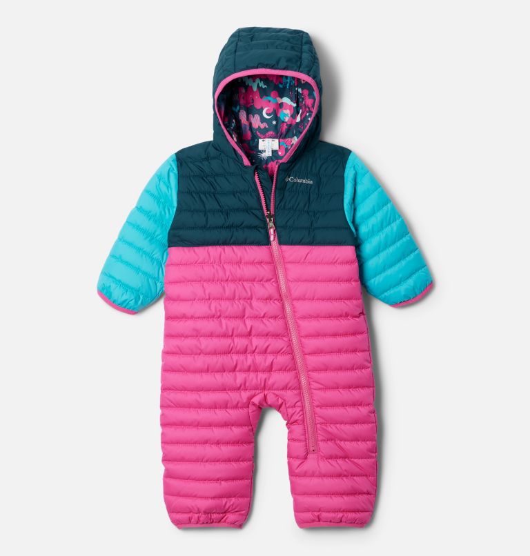 Thumbnail: Infant Powder Lite Reversible Bunting, Color: Pink Ice, Night Wave, Geyser, image 1