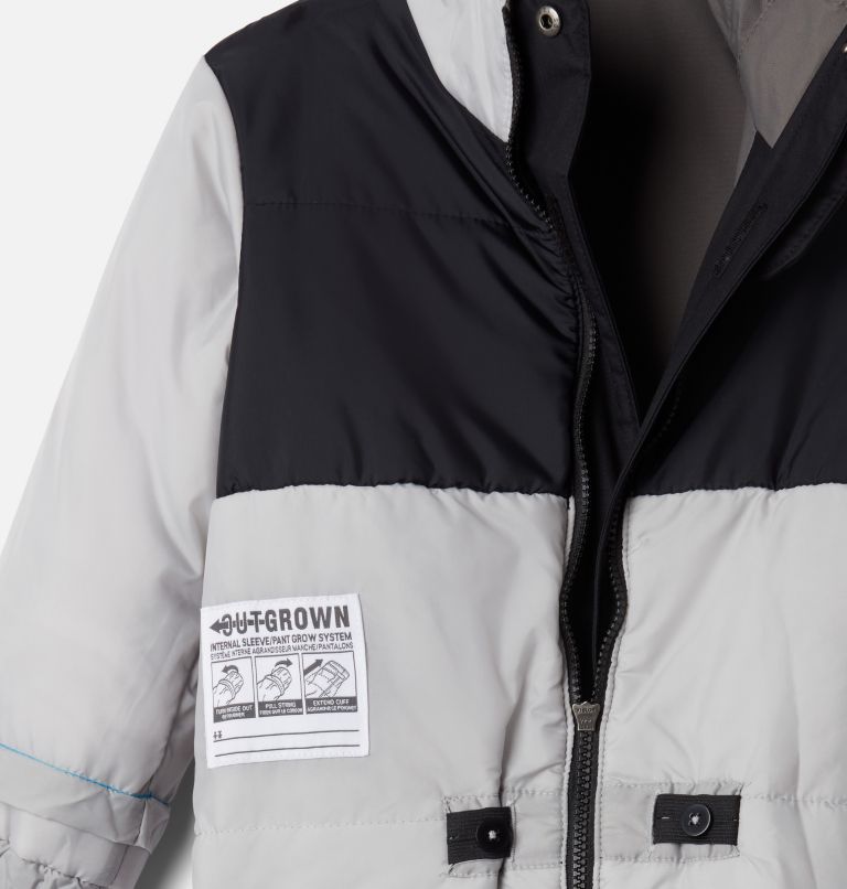 Kids' Buga II Snowsuit, Color: Black, City Grey, image 3