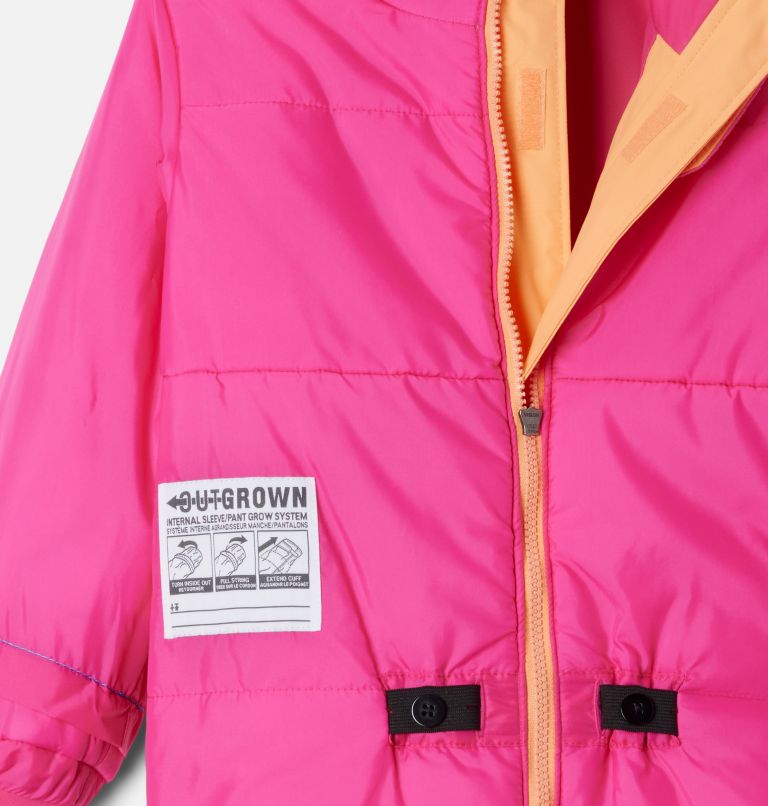 Kids' Buga II Snowsuit, Color: Bright Nectar, Fuchsia Fizz, image 3