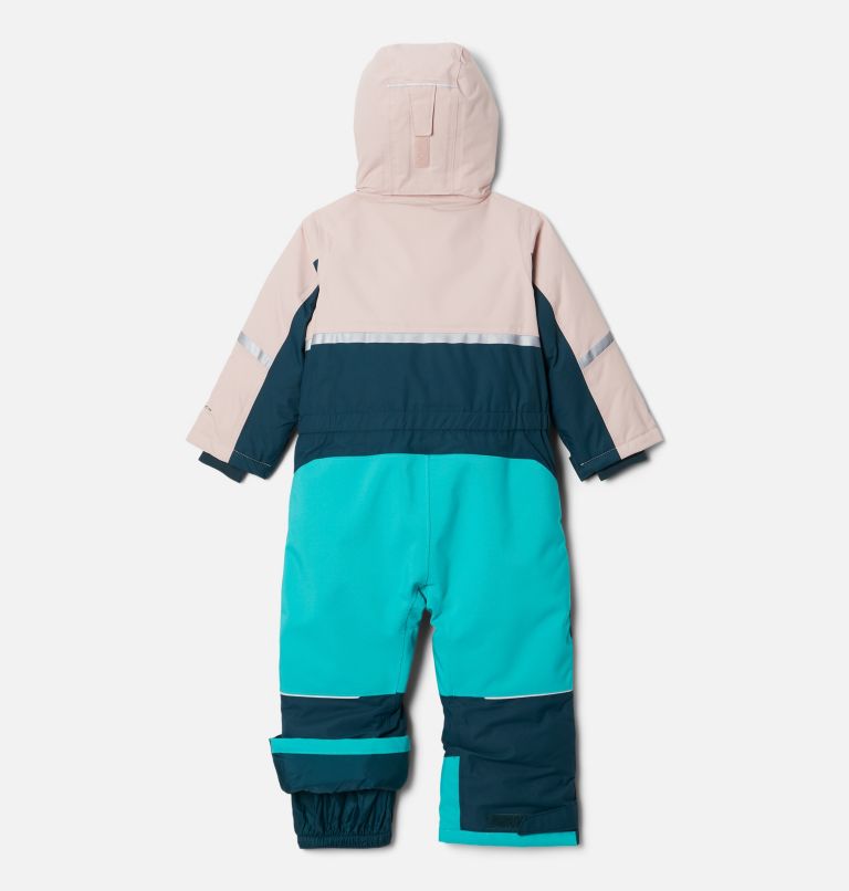 Kids' Toddler Buga II Snowsuit, Color: Night Wave, Dusty Pink, Bright Aqua, image 2