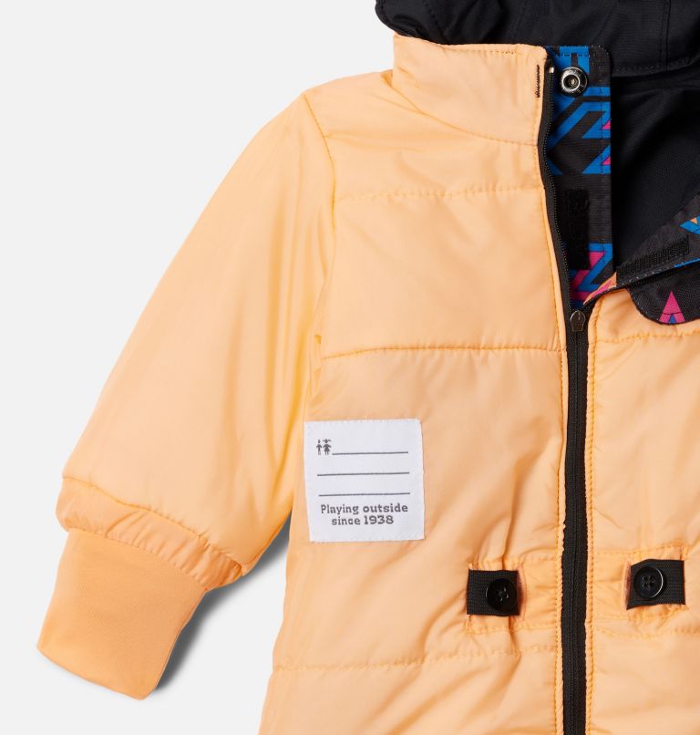 Infant Buga II Snowsuit, Color: Black Woven Nature, Black, image 3