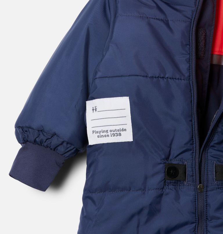 Infant Buga II Snowsuit, Color: Nocturnal, Neon Sunrise, image 3