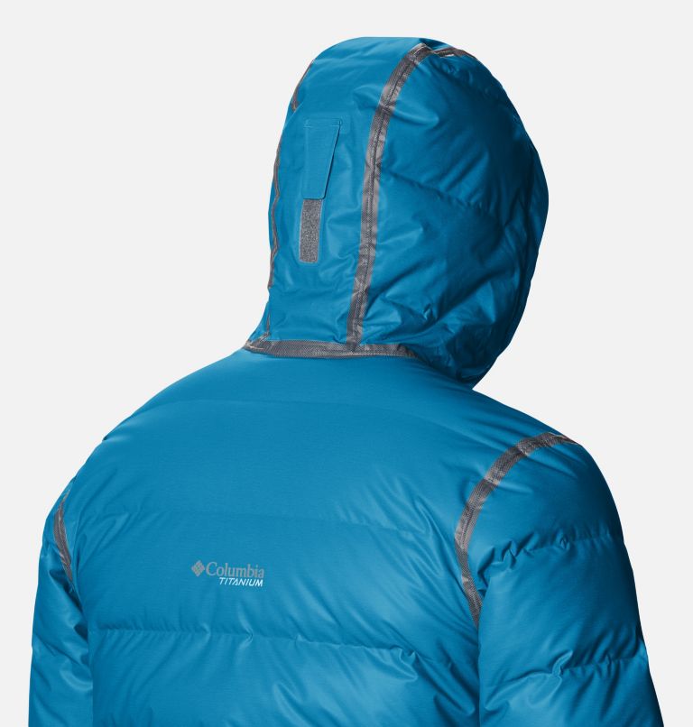 Men's OutDry Ex Alta Peak Down Jacket, Color: Canyon Blue Heather, image 7