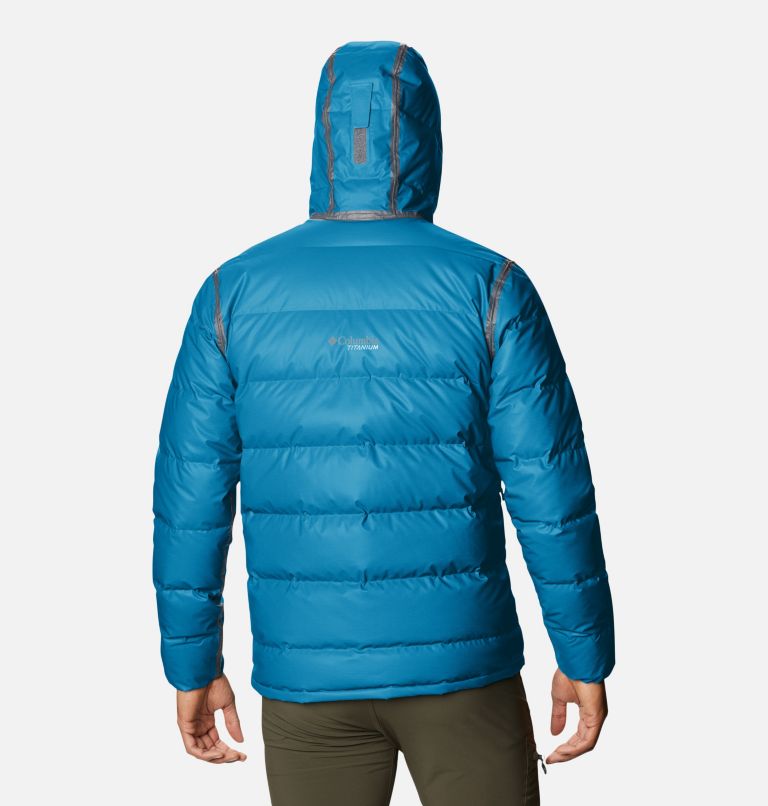 Men's OutDry Ex Alta Peak Down Jacket, Color: Canyon Blue Heather, image 2