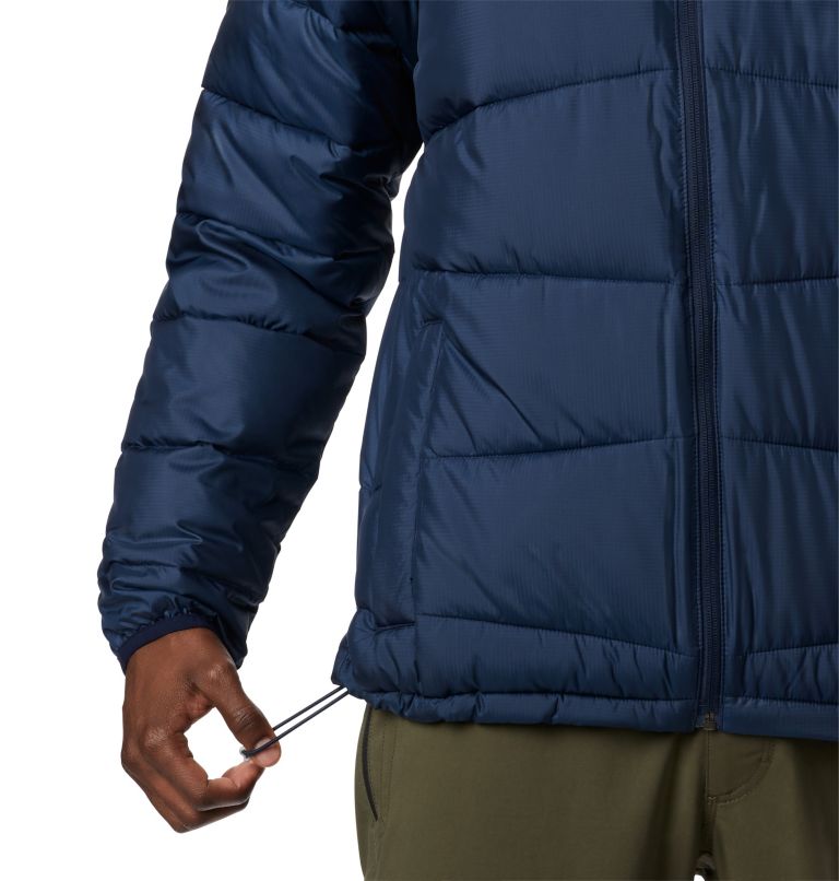 Thumbnail: Men's Fivemile Butte Hooded Puffer Jacket, Color: Collegiate Navy, image 4