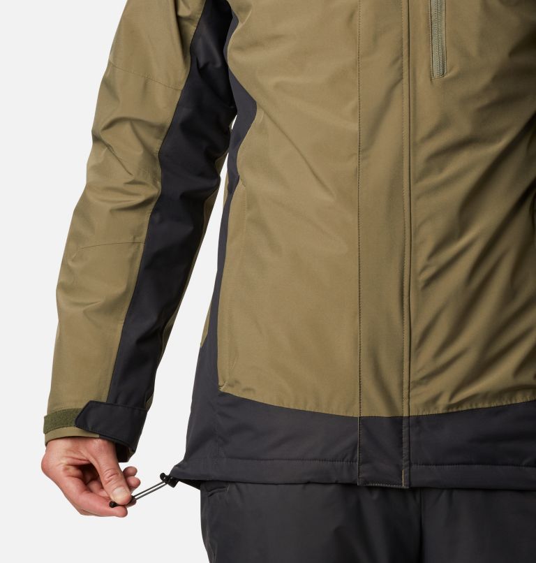 Men's Lhotse III Interchange Jacket, Color: Stone Green, Shark, image 7