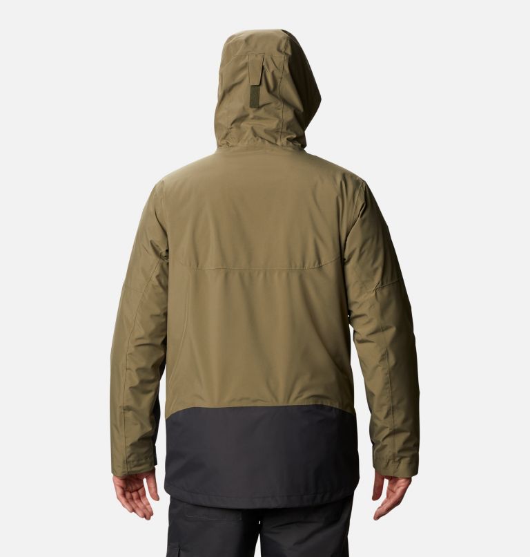 Men's Lhotse III Interchange Jacket, Color: Stone Green, Shark, image 2