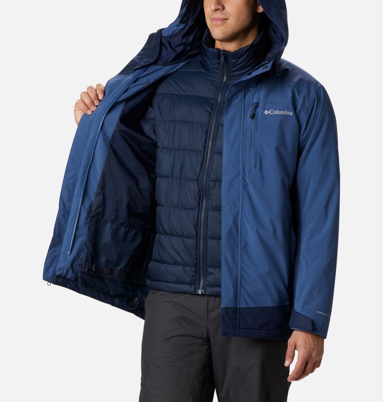 Men's Lhotse III Interchange Jacket, Color: Night Tide, Collegiate Navy, image 5