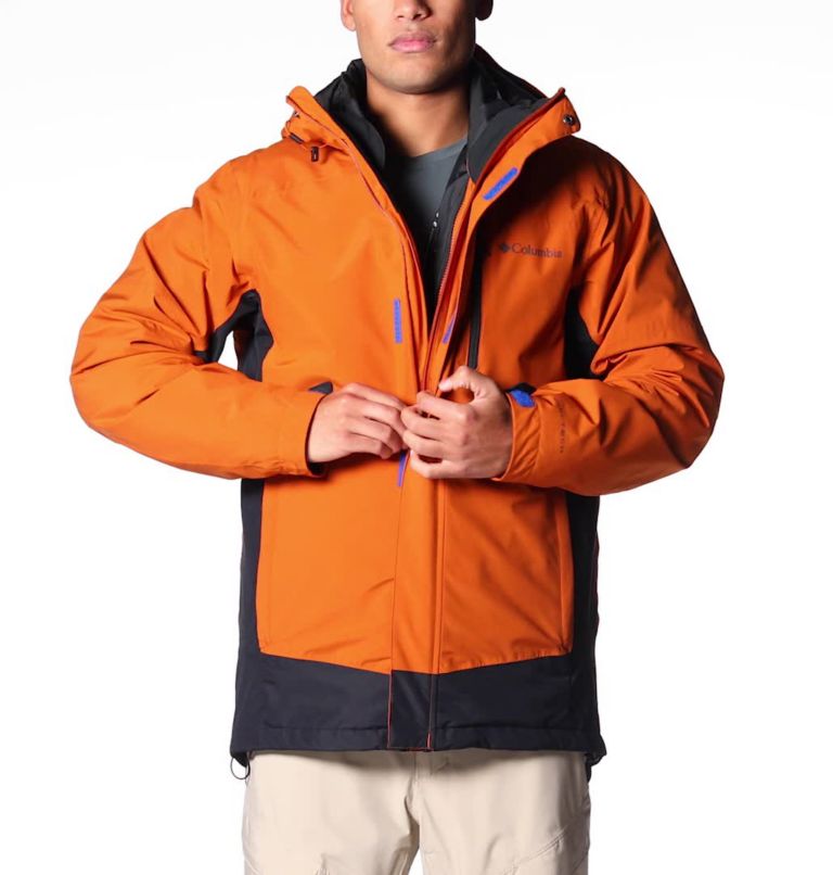 Men's Lhotse III Interchange Jacket, Color: Warm Copper, Black