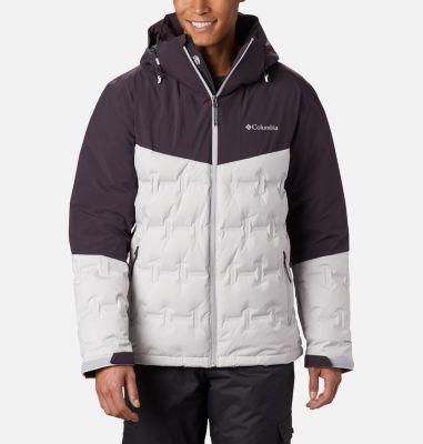 Giacca Sci Wild Card da uomo Wild Card&trade; Down Jacket | 011 | S, Nimbus Grey, Dark Purple, front