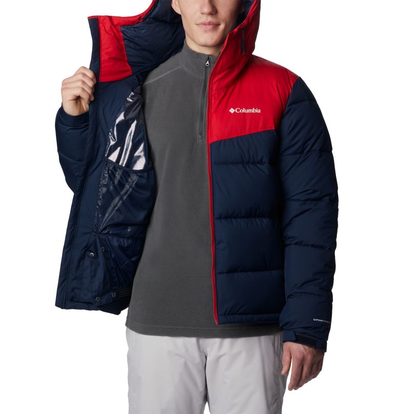 Men's Iceline Ridge Jacket, Color: Collegiate Navy, Mountain Red, image 5